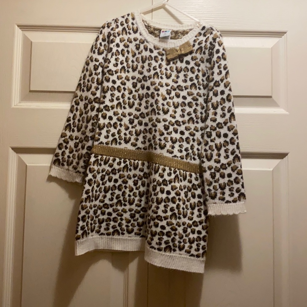 Healthtex animal print long sleeve dress size 5T